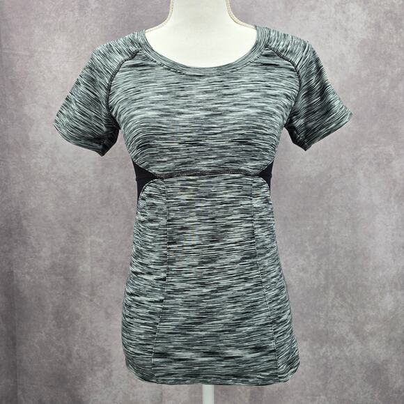 Soybu Gray Black Activewear Sportswear Performance Tshirt Top Extra Small XS - Picture 1 of 6